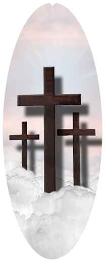 DNSA18-106-PK Three Crosses (Clouds) Pink
